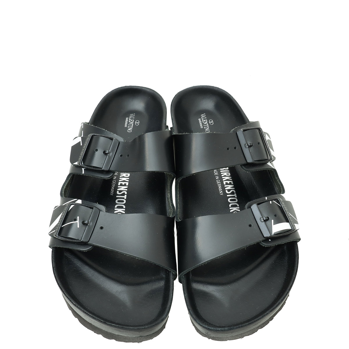 Valentino Black x Birkenstock VLTN Slide Sandals 44