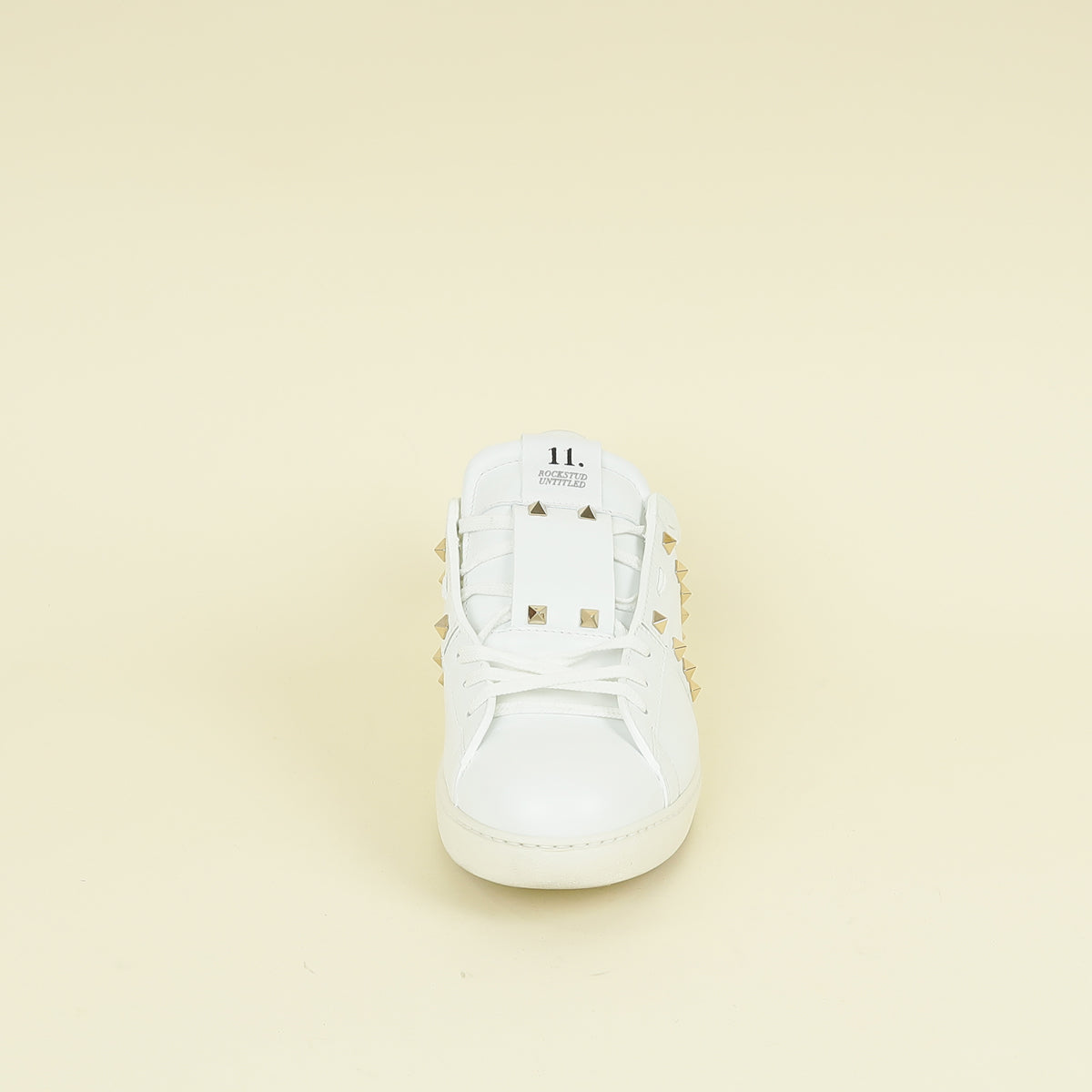 Valentino White Rockstud Untitled Sneaker 44