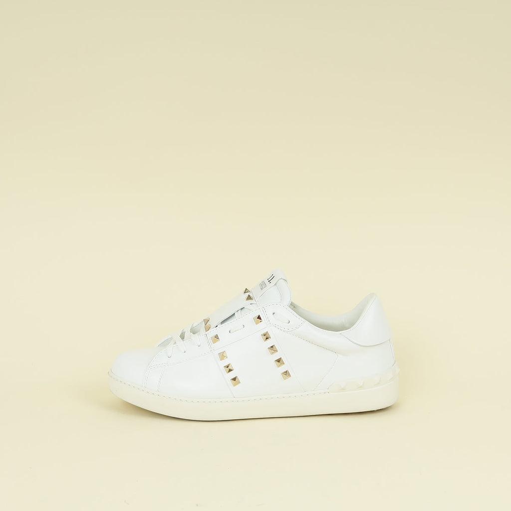 Valentino White Rockstud Untitled Sneaker 44