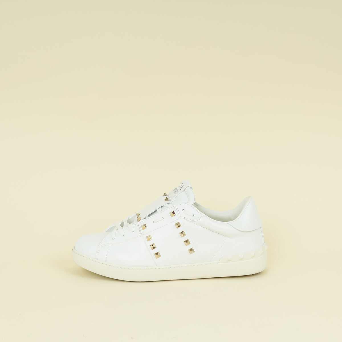 Valentino White Rockstud Untitled Sneaker 44