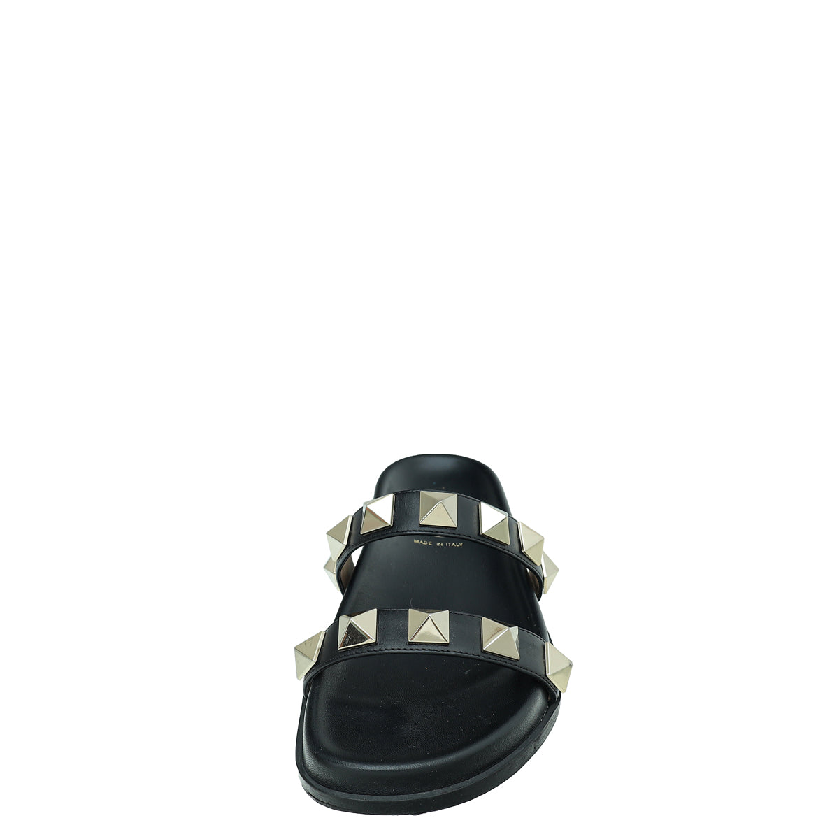 Valentino Black Roman Stud Mule 35