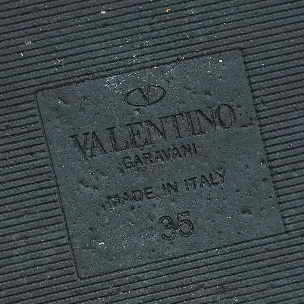 Valentino Black Roman Stud Mule 35