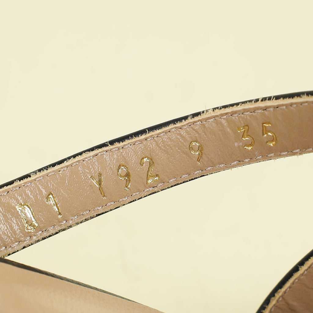 Valentino Black Rockstud Asymmetrical Sandal 35