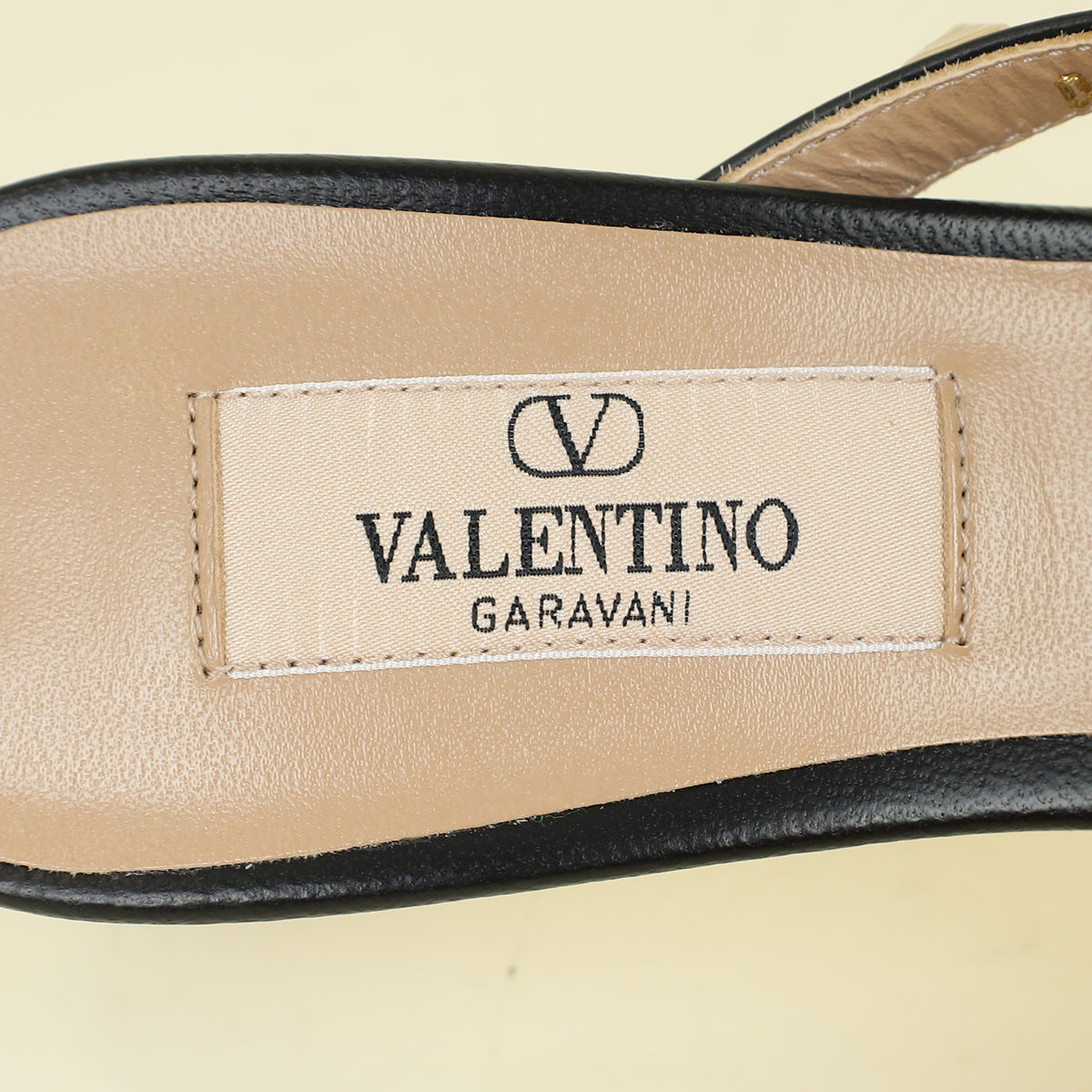 Valentino Black Rockstud Asymmetrical Sandal 35