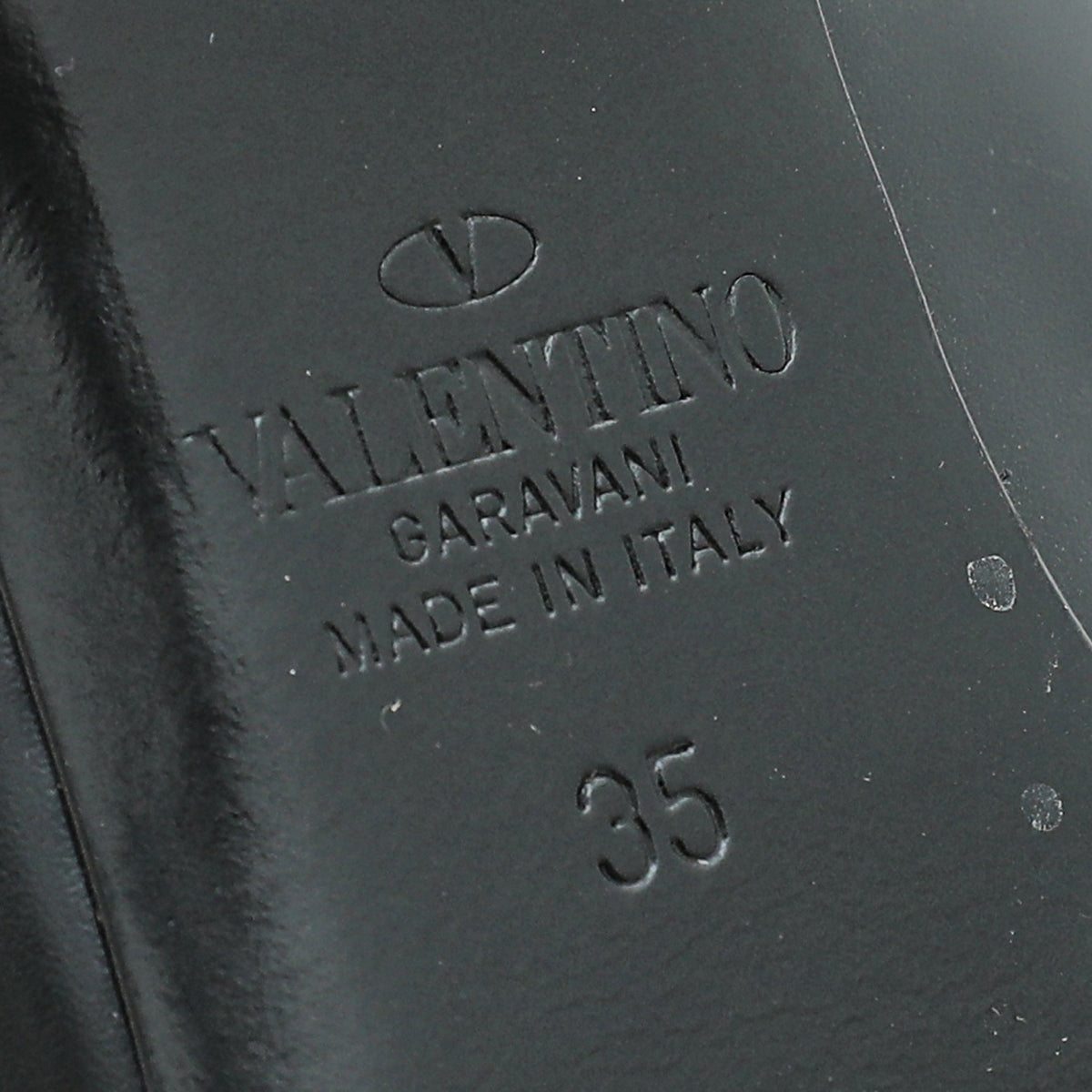 Valentino Black Roman Stud Heeled Mules 35