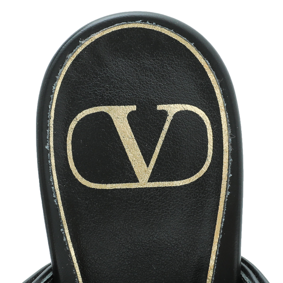 Valentino Black Roman Stud Heeled Mules 35