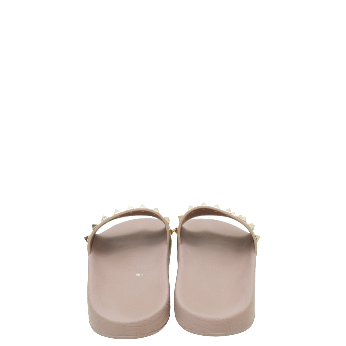 Valentino Poudre Rockstud Rubber Slide Sandal 35