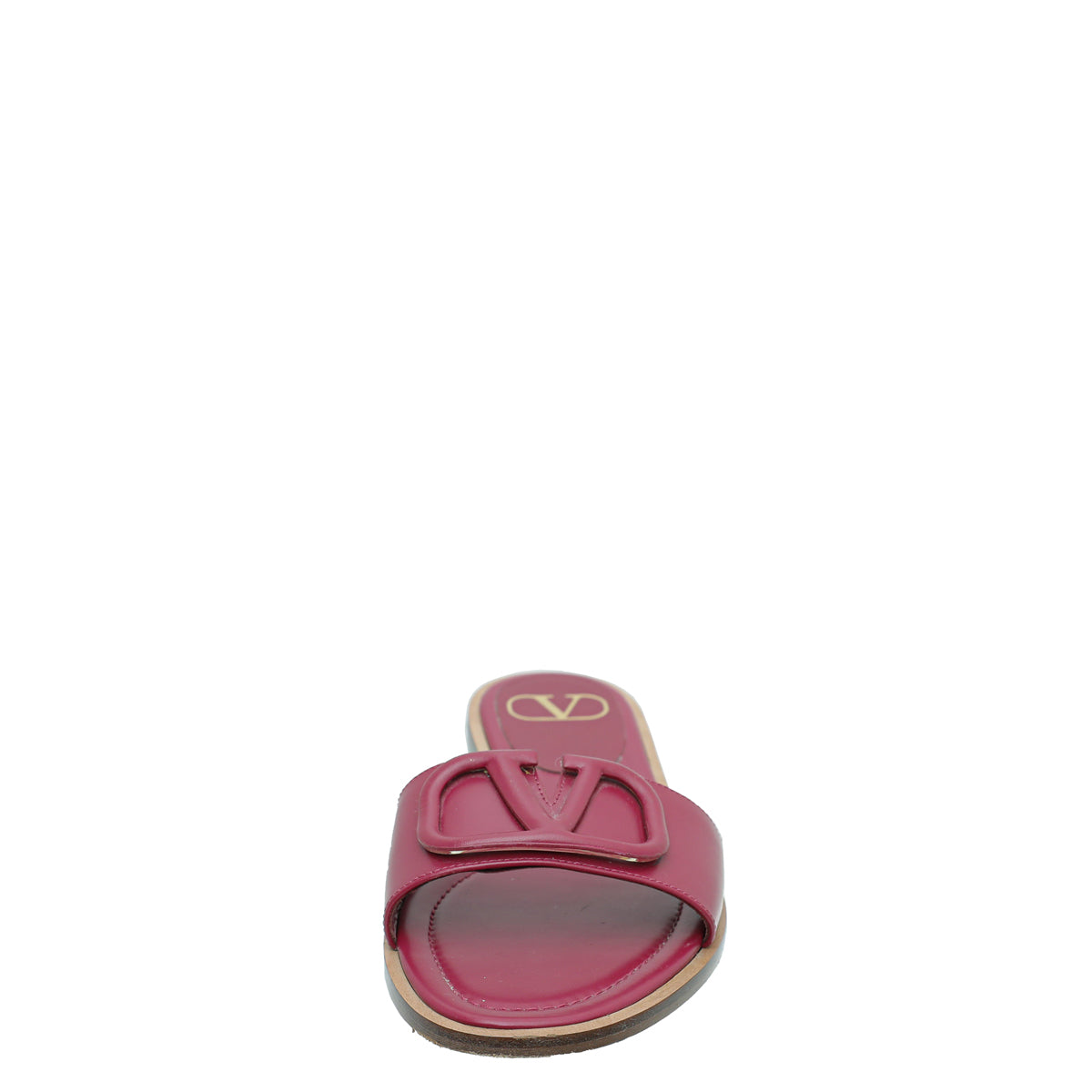 Valentino Fuchsia Vlogo Slide Flat Sandal 36.5