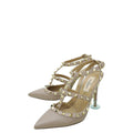 Valentino Poudre Rockstud Caged Ankle Strap Pumps 36