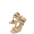 Valentino Nude Roman Stud Ankle Strap Heeled Sandal 37
