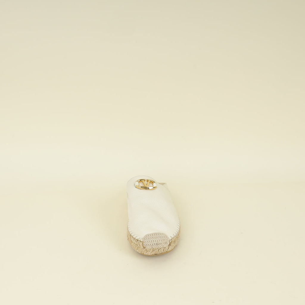 Valentino Ivory VLogo Mule 37