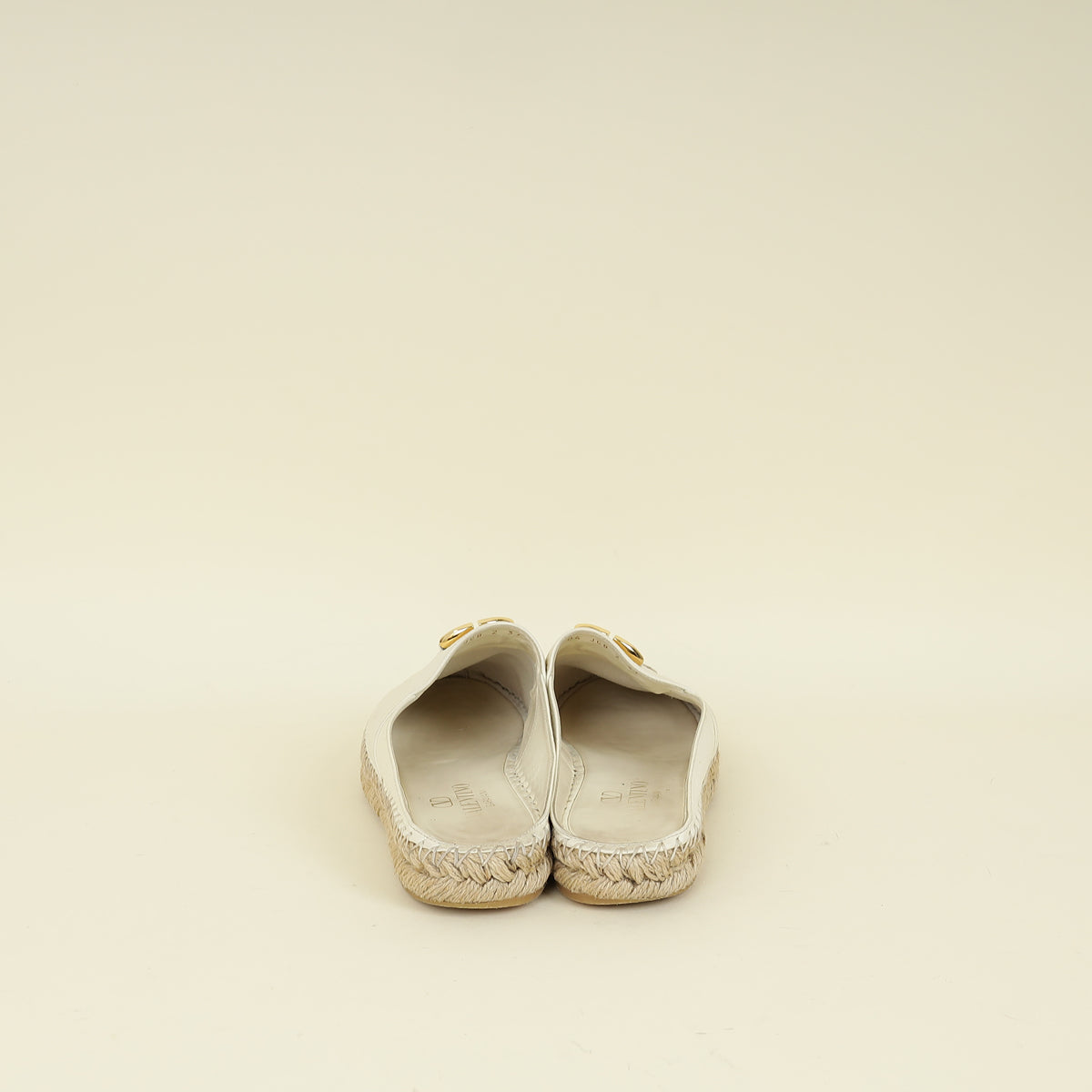 Valentino Ivory VLogo Mule 37