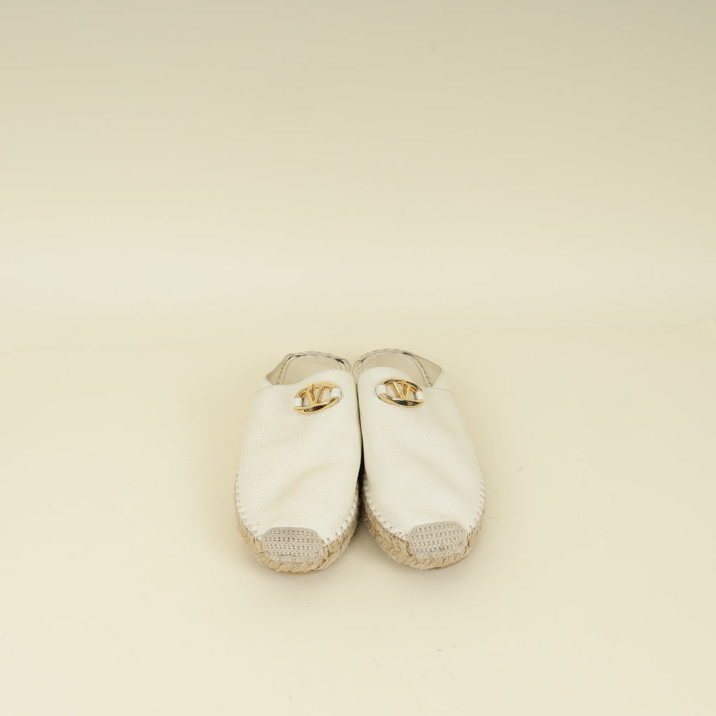 Valentino Ivory VLogo Mule 37