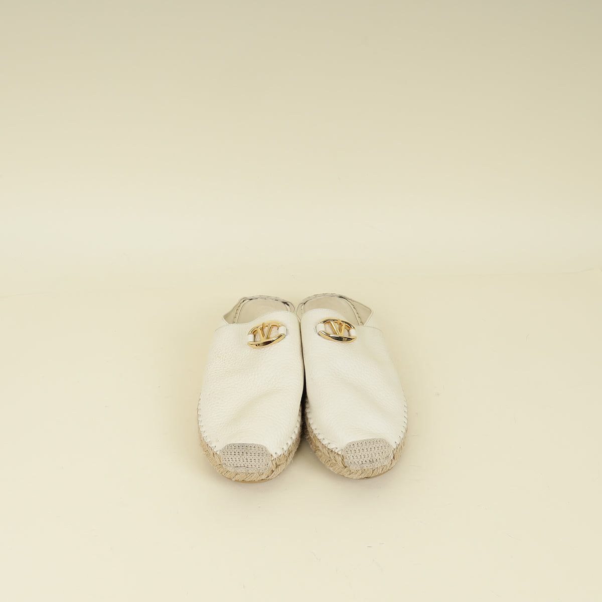 Valentino Ivory VLogo Mule 37