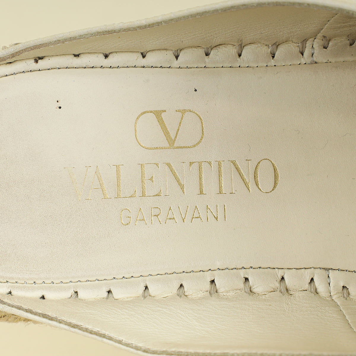 Valentino Ivory VLogo Mule 37