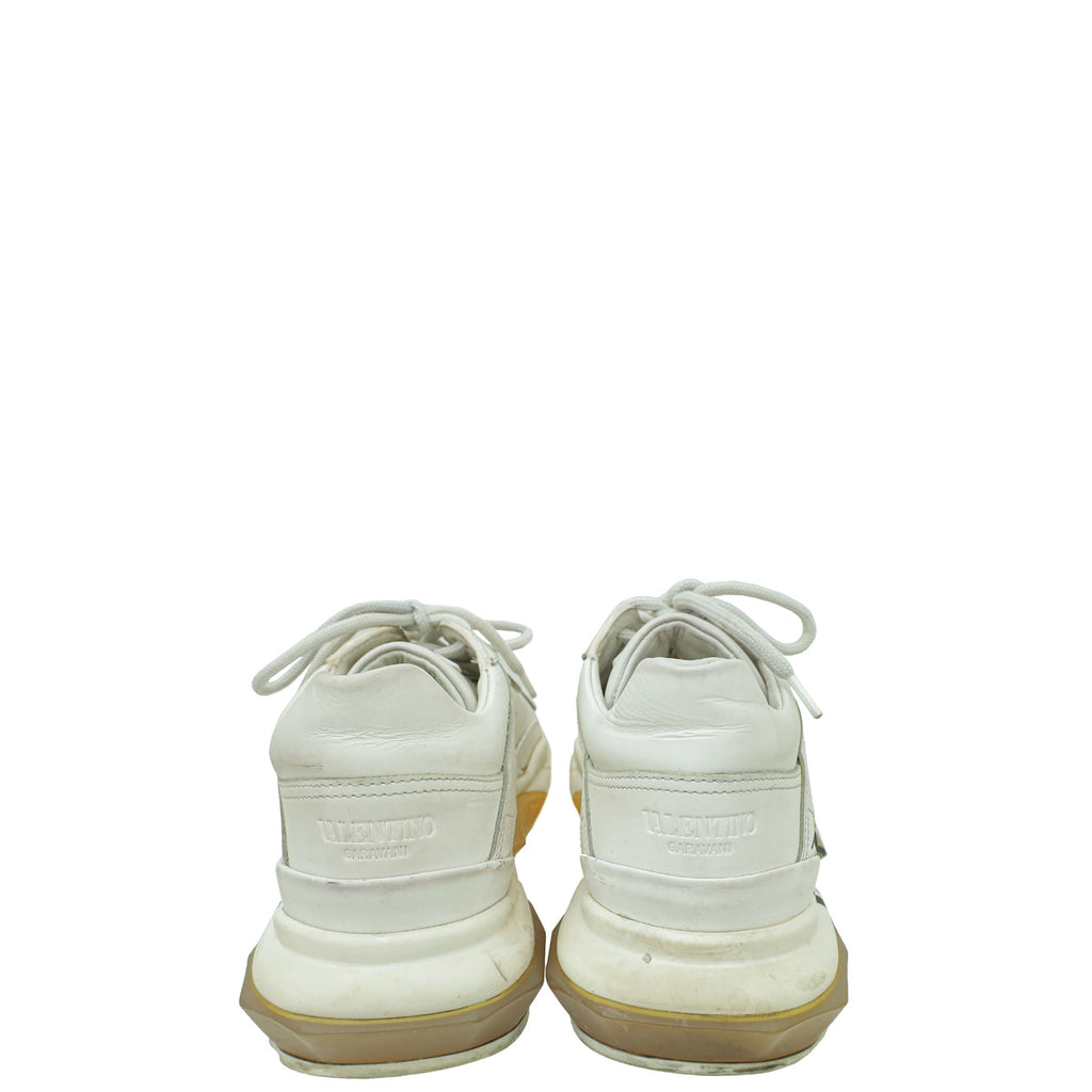 Valentino White VLTN Logo Trainer Sneaker 37