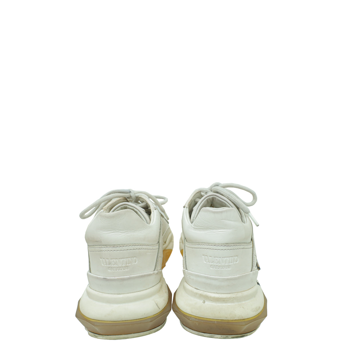 Valentino White VLTN Logo Trainer Sneaker 37