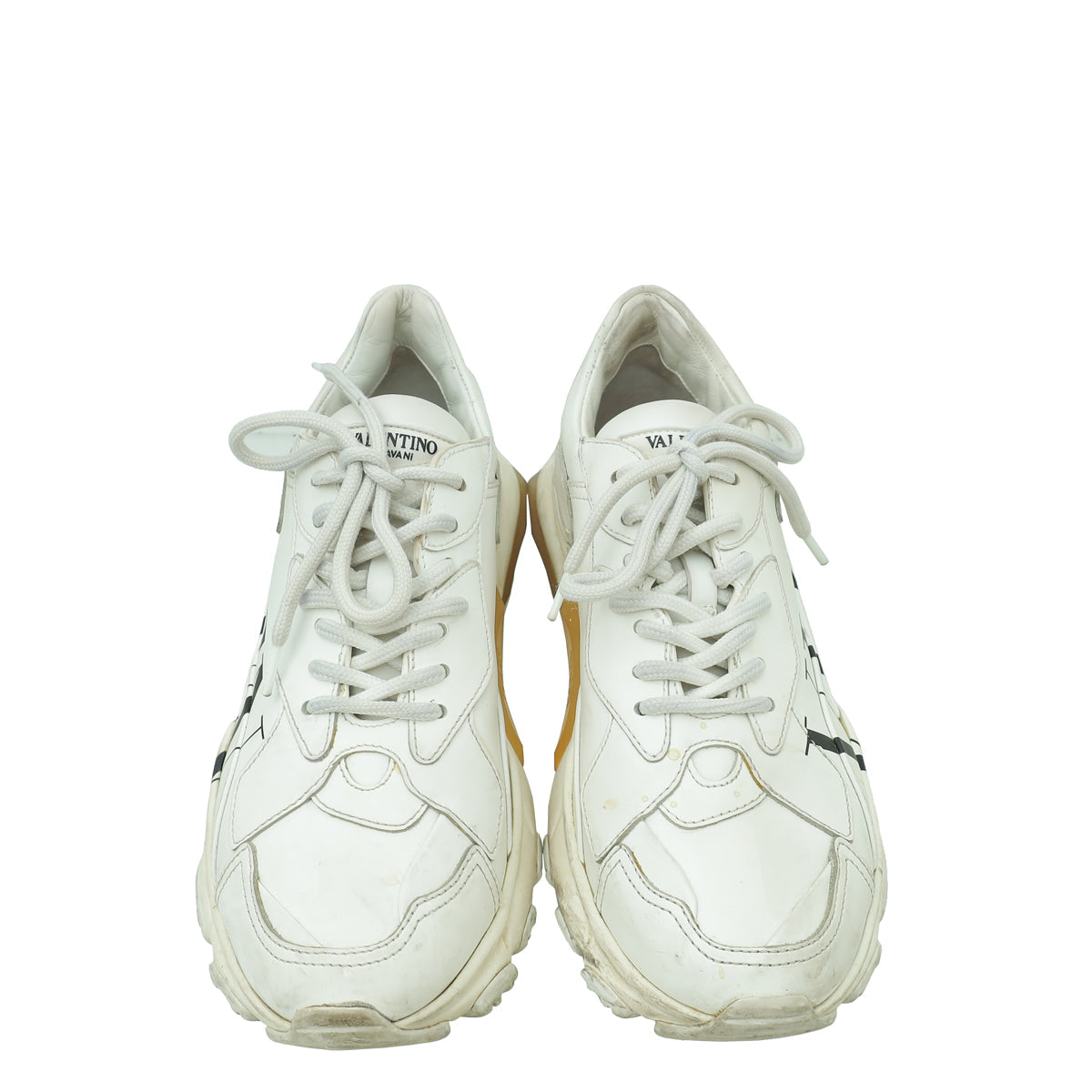 Valentino White VLTN Logo Trainer Sneaker 37