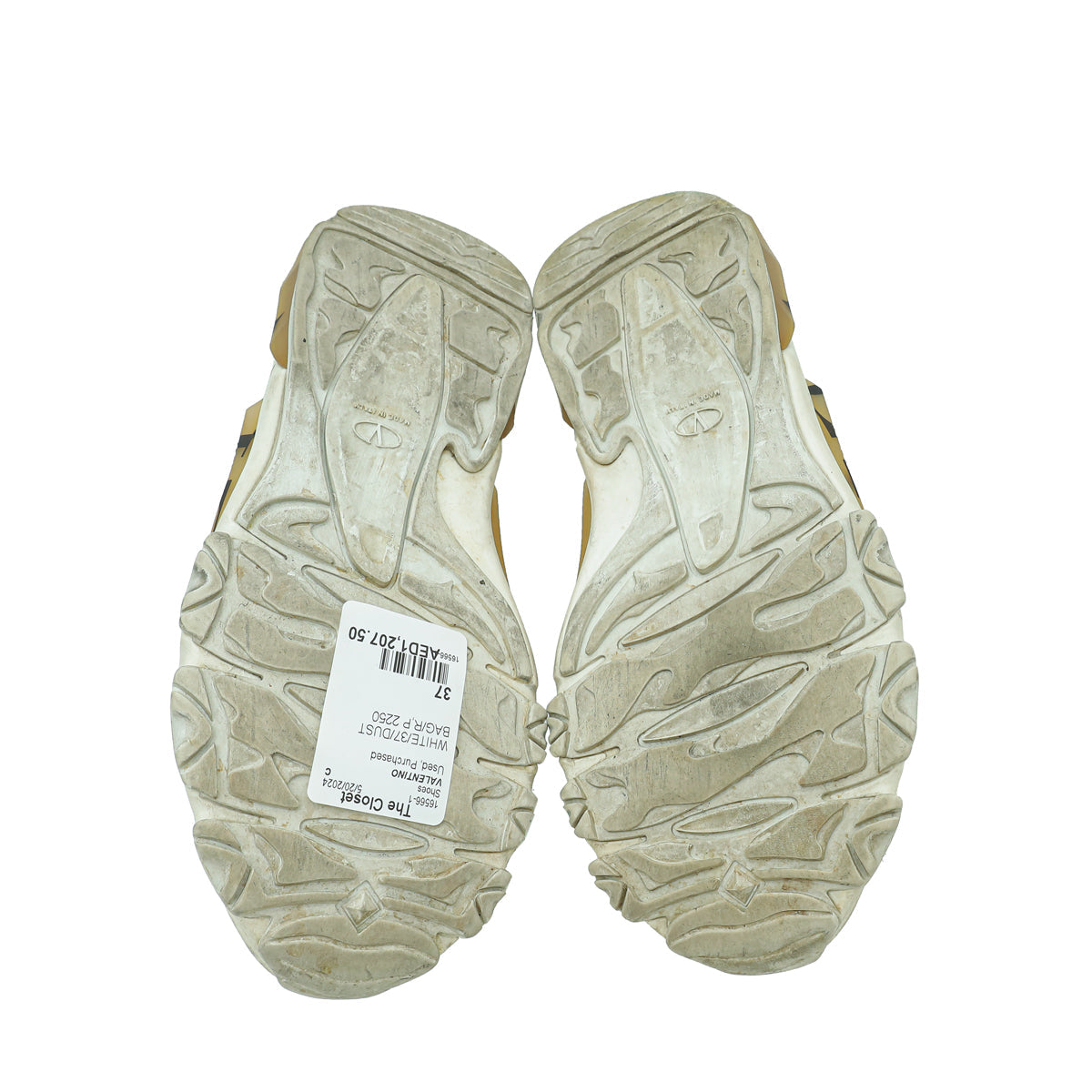 Valentino White VLTN Logo Trainer Sneaker 37