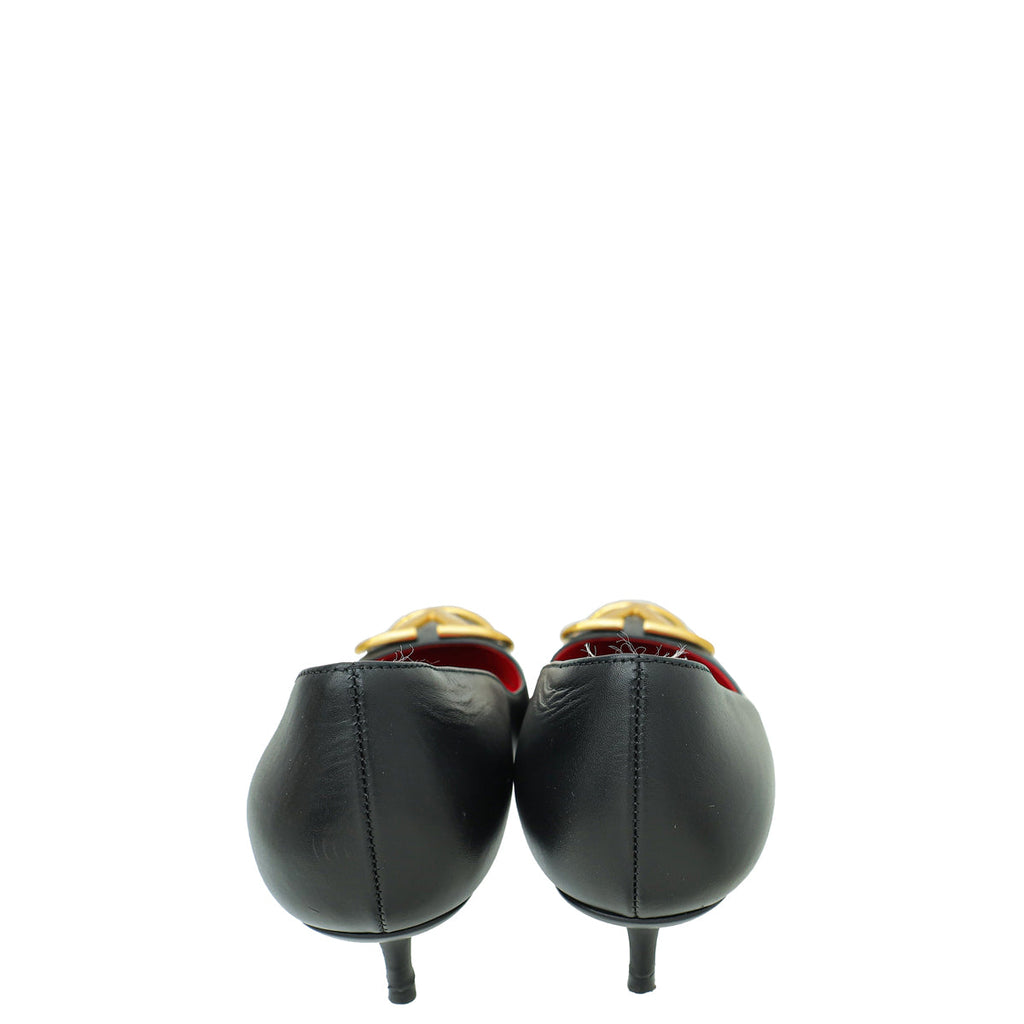 Valentino Black Vlogo Pump 37