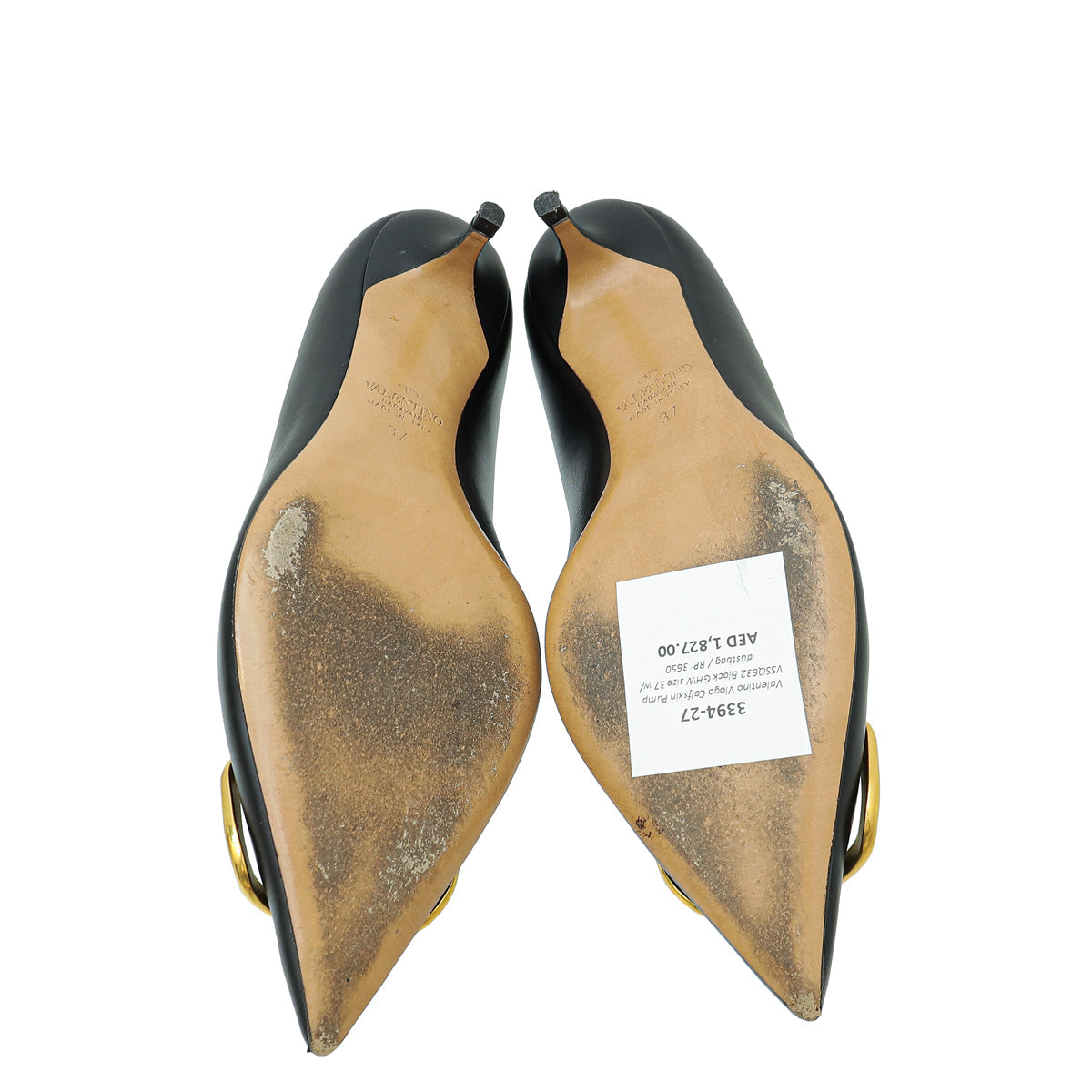 Valentino Black Vlogo Pump 37