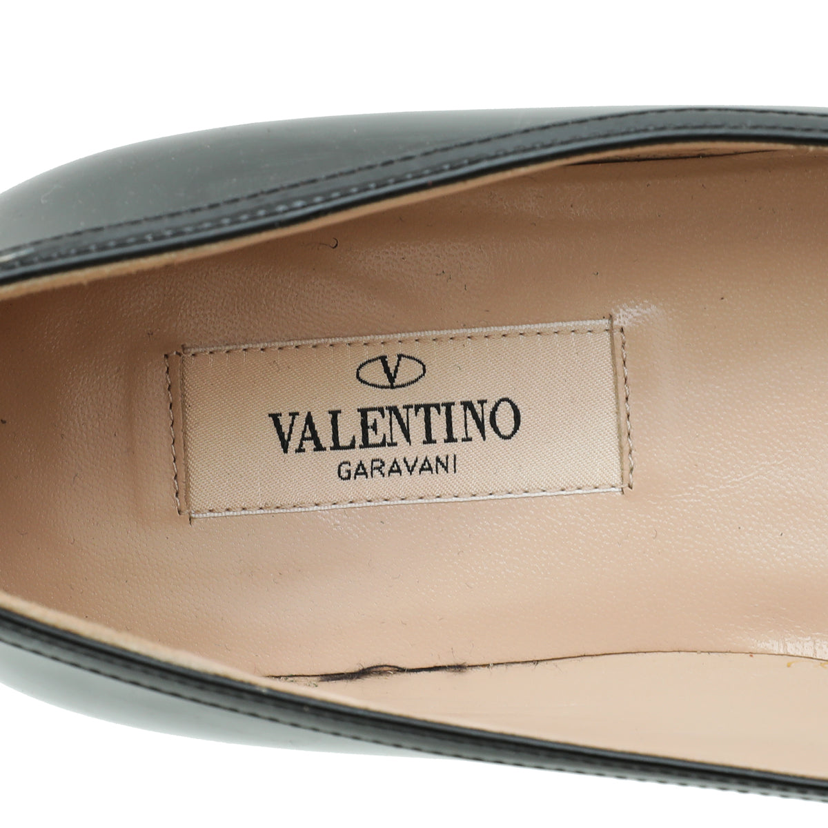 Valentino Black Pointed Bow Flats 37
