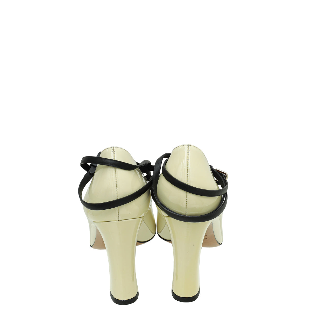 Valentino Light Ivory Criss Cross Ankle Strap Pumps 37