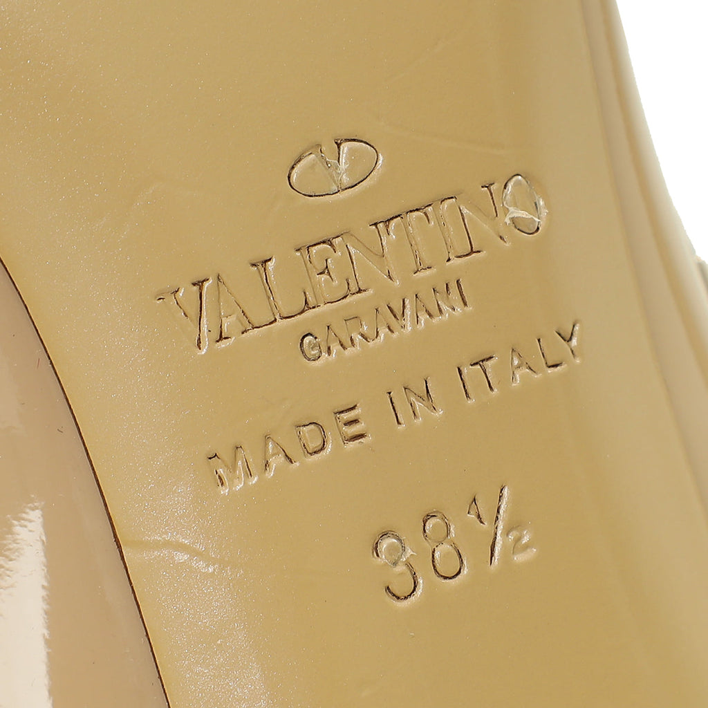 Valentino Beige Rockstud Pumps 38.5