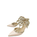 Valentino Light Pink Rockstud Caged Ankle Strap Pump 38.5