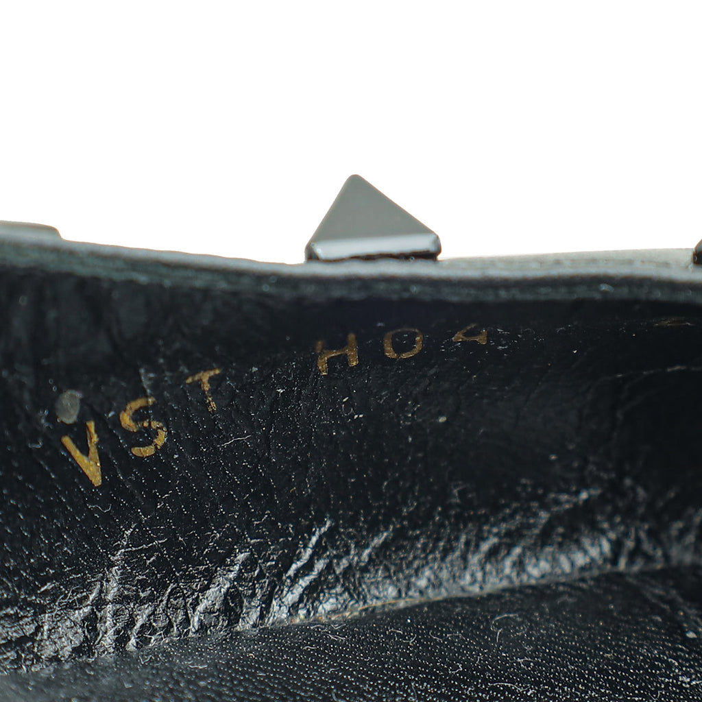 Valentino Black Rockstud Slingback Pump 38