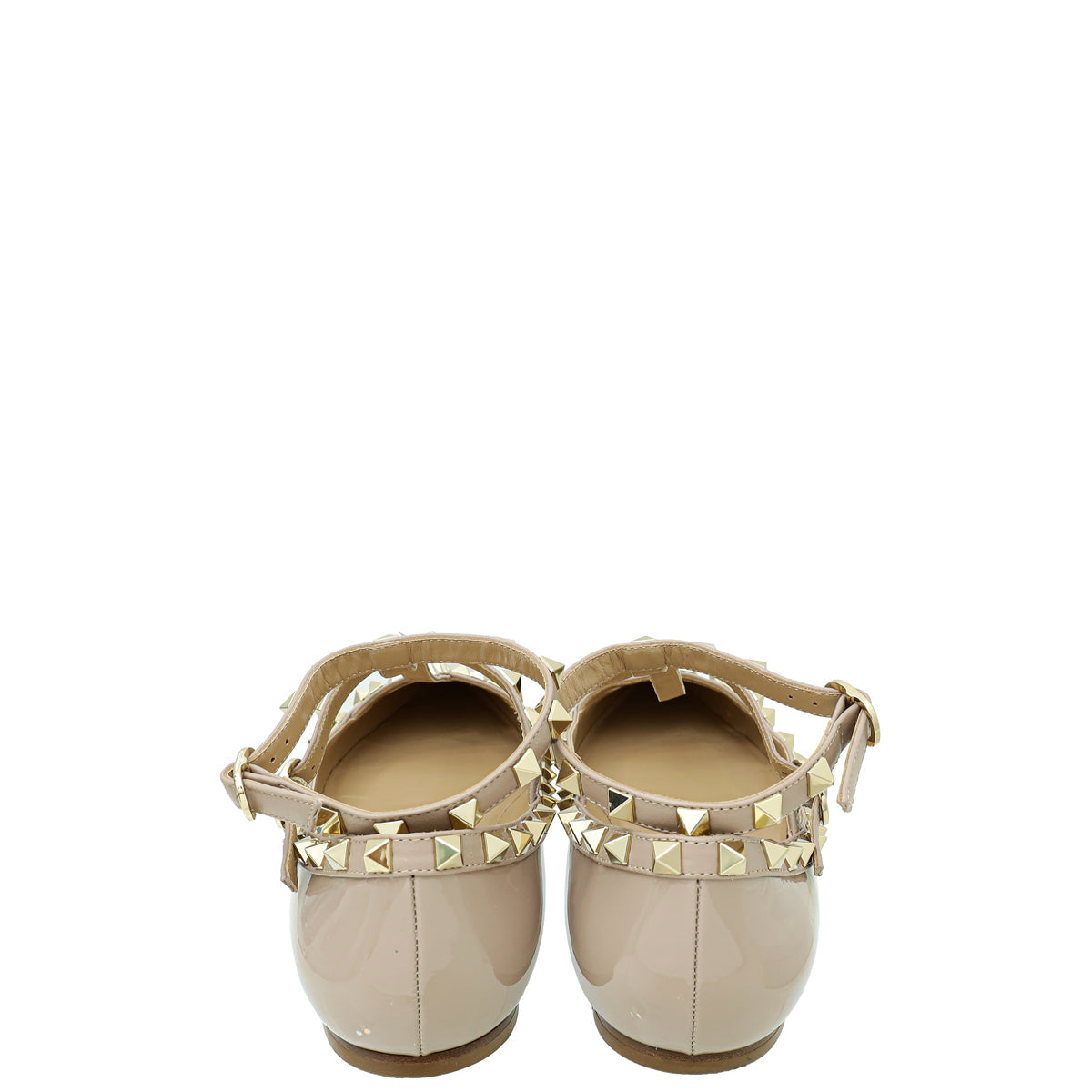 Valentino Poudre Rockstud  Flat Ballerina 38