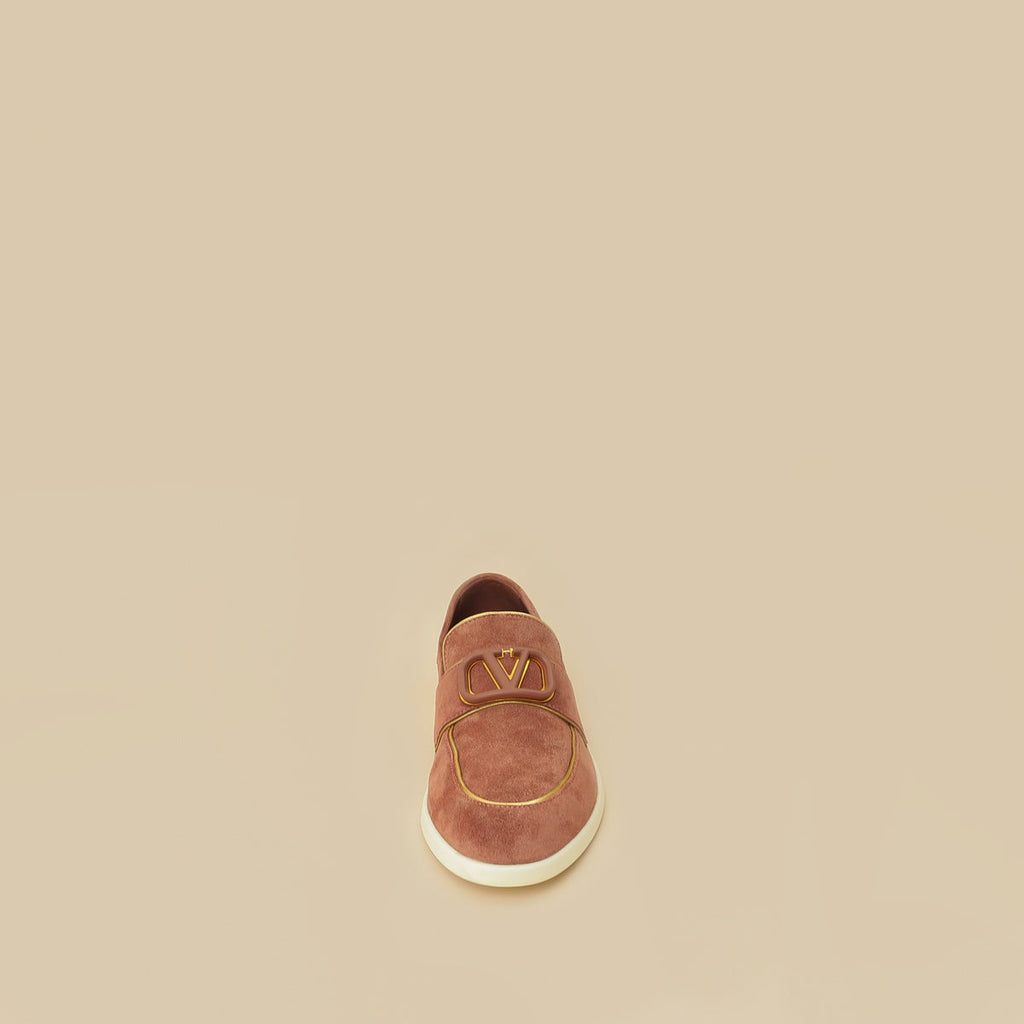 Valentino Pinkish Brown Leisure Flows Split Loafer 38