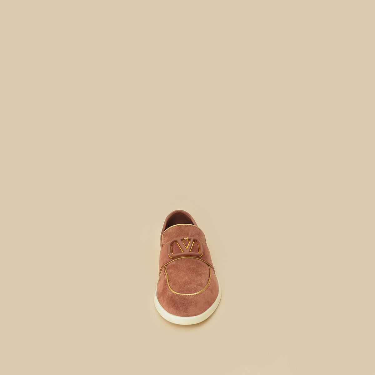 Valentino Pinkish Brown Leisure Flows Split Loafer 38
