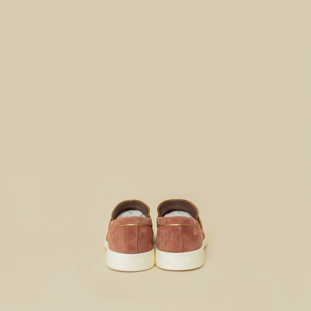 Valentino Pinkish Brown Leisure Flows Split Loafer 38
