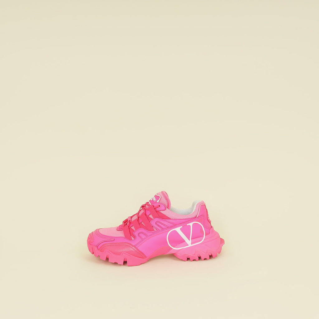 Valentino Fuchsia Vlogo Climbers Sneakers 38
