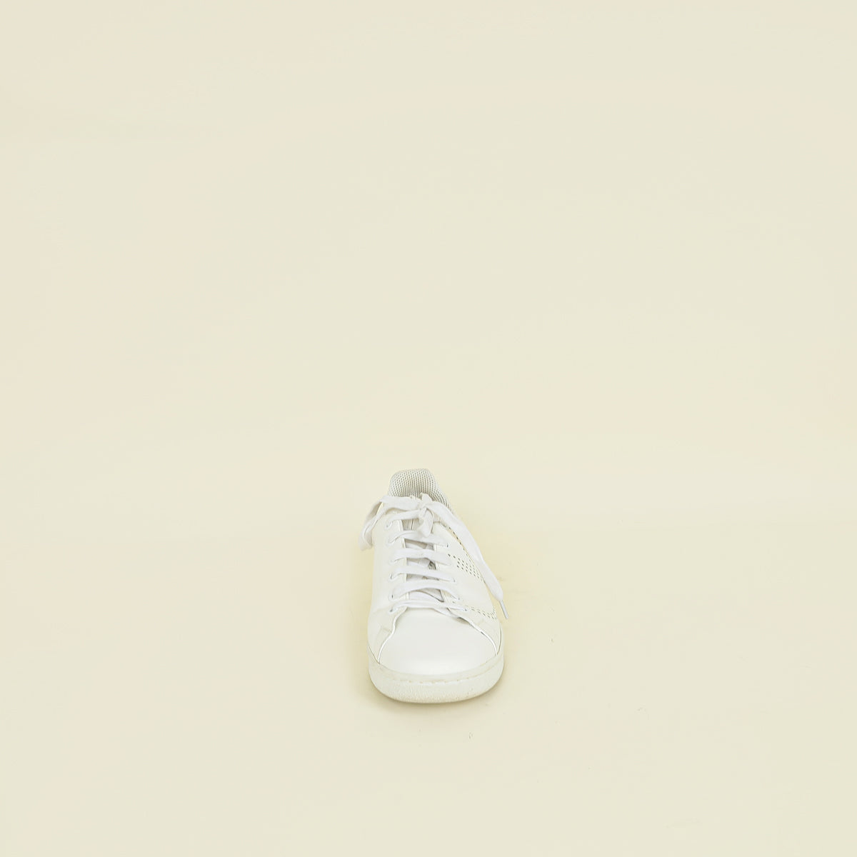 Valentino White Perforated V Logo Sneakers 38