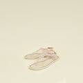 Valentino Pink Cream Vlogo Thong Sandal 38