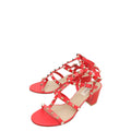Valentino Red Rockstud Slides Cage Sandal 39