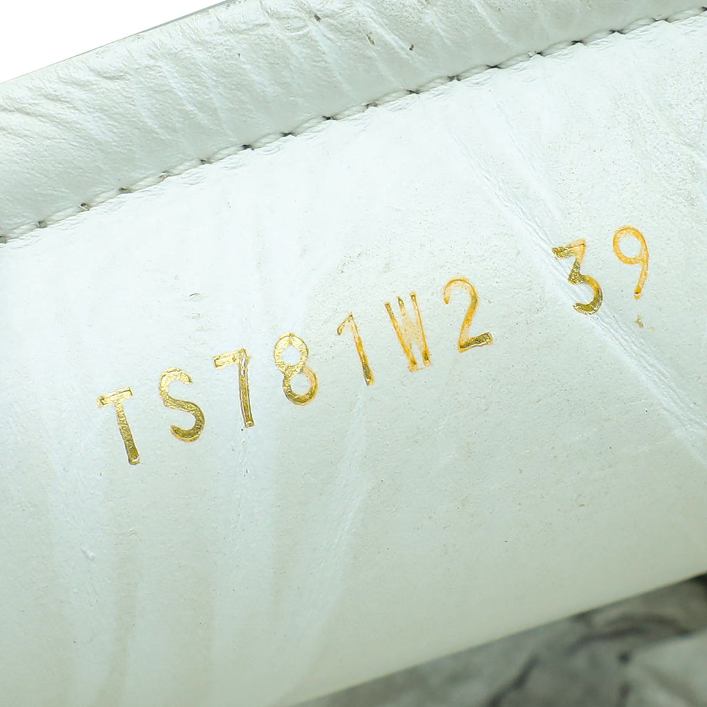Valentino White VLTN Logo Print Open Sneaker 39