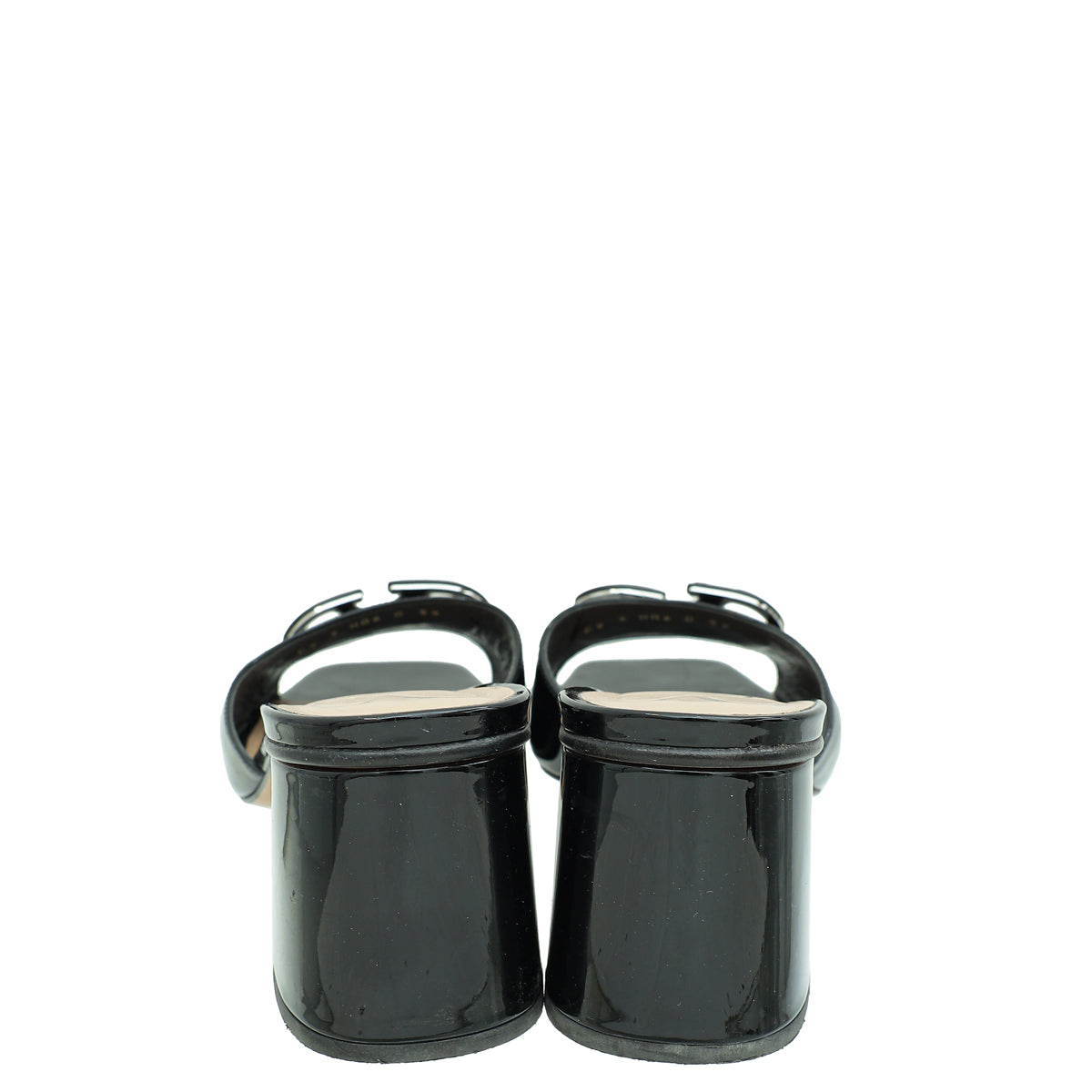 Valentino Black VLogo Signature Slide Sandals 39