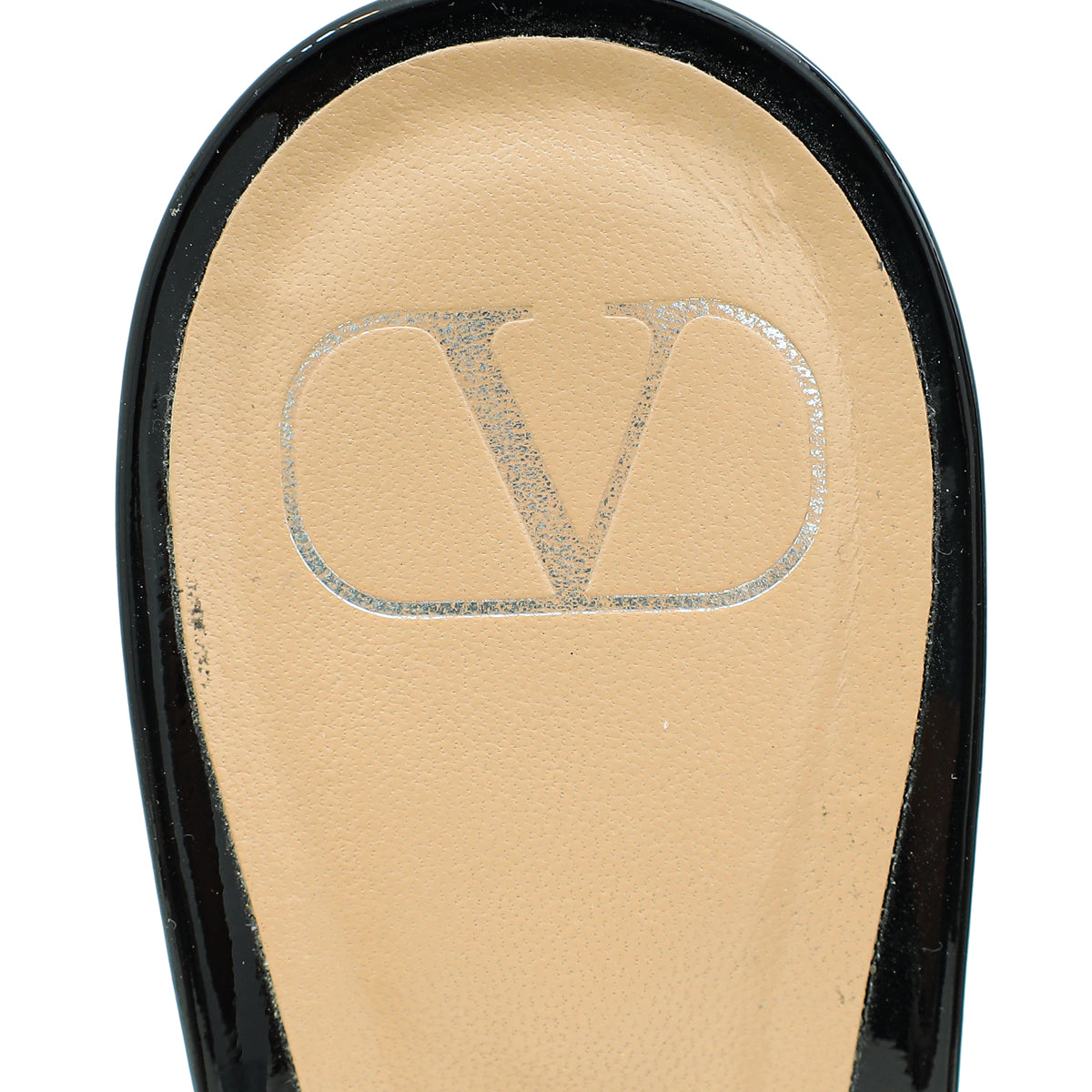 Valentino Black VLogo Signature Slide Sandals 39