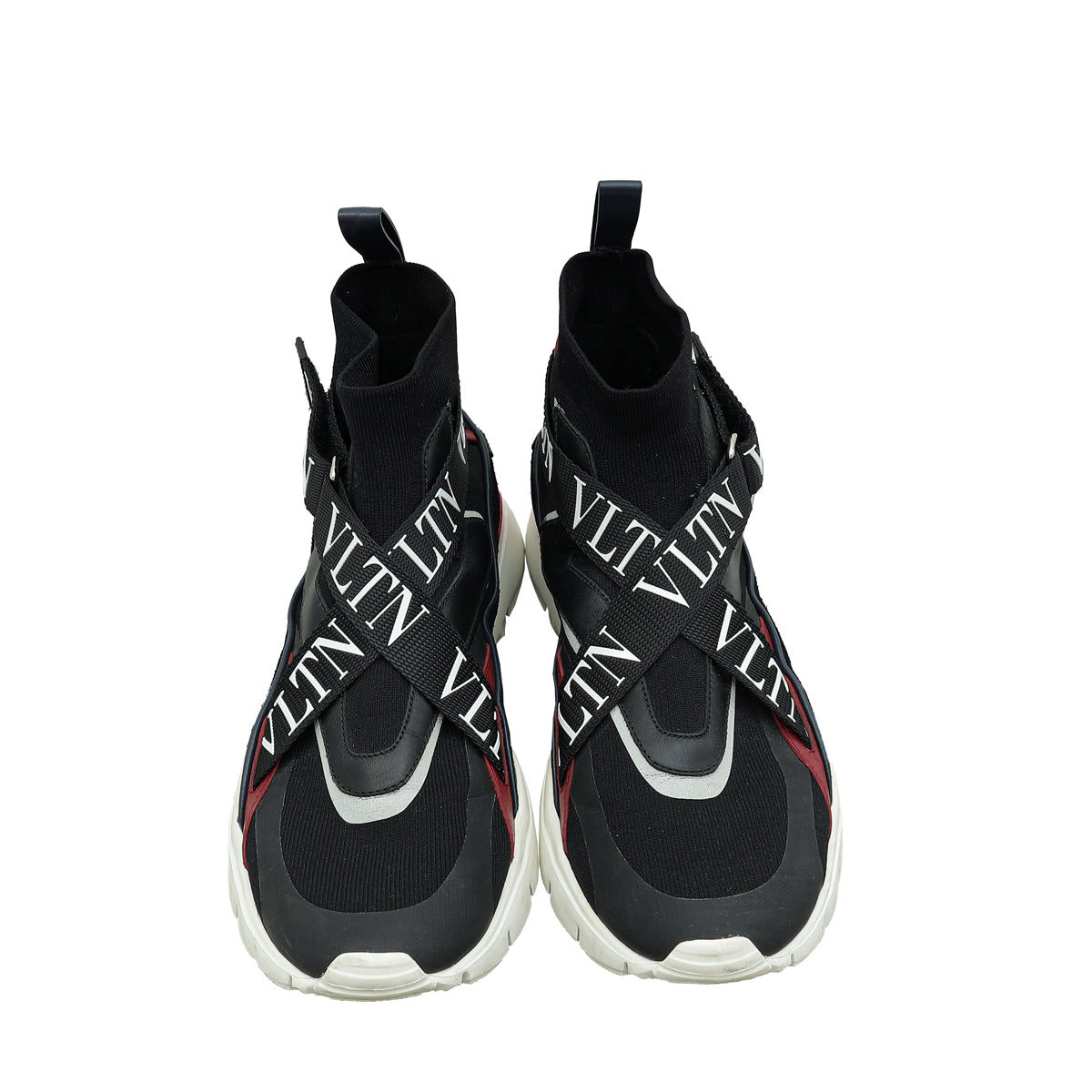 Valentino Tricolor Body Tech Knit Heroes Her High Top Sneakers 39