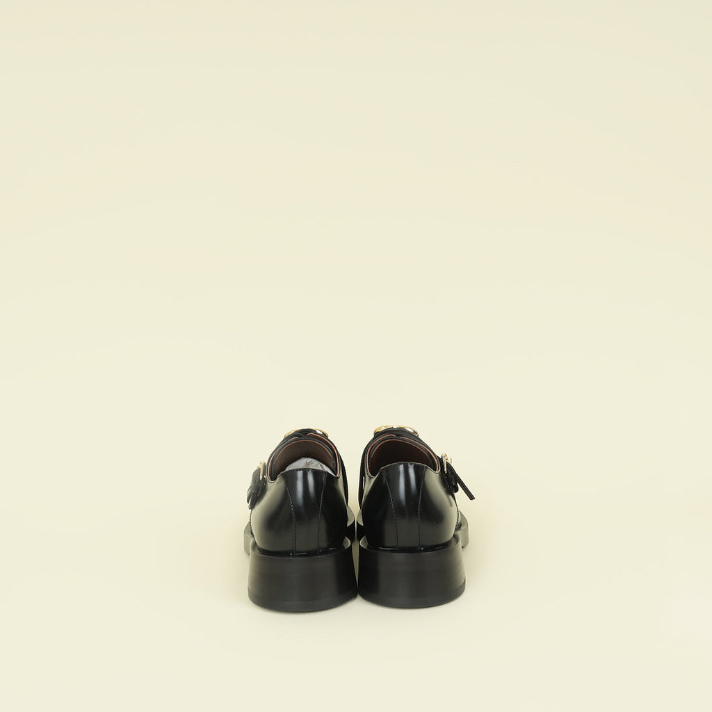 Valentino Black Vlogo Derby Loafer 39