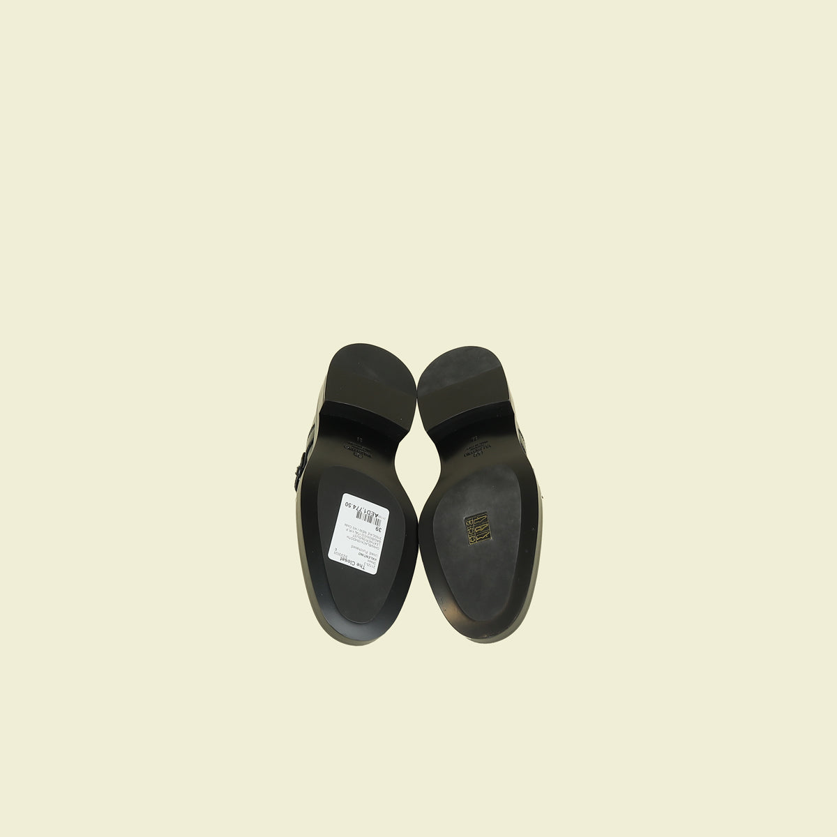 Valentino Black Vlogo Derby Loafer 39