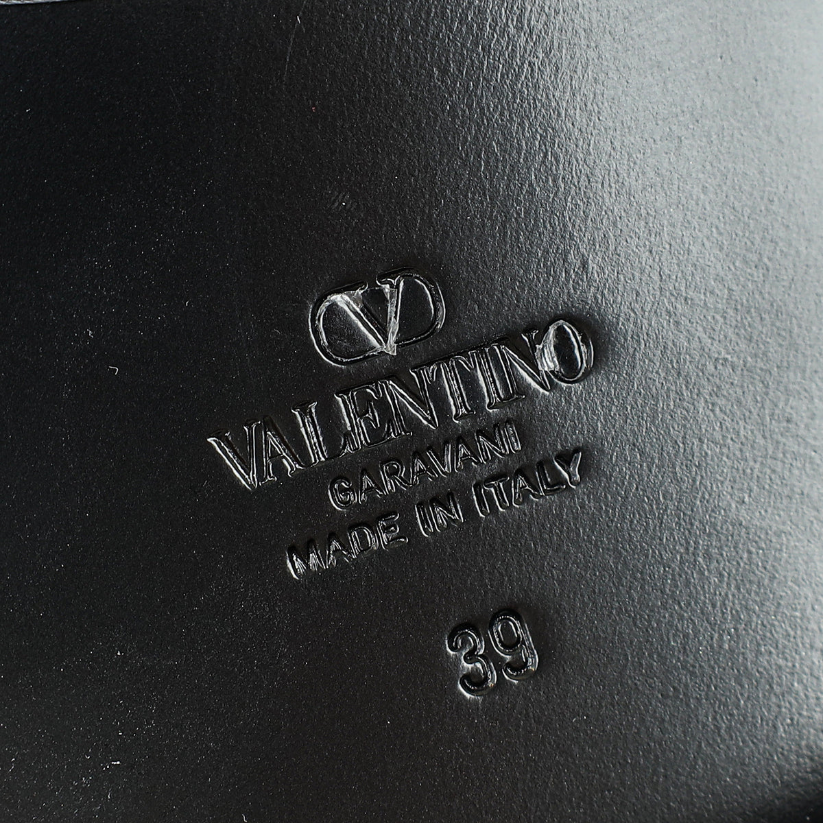 Valentino Black Vlogo Derby Loafer 39