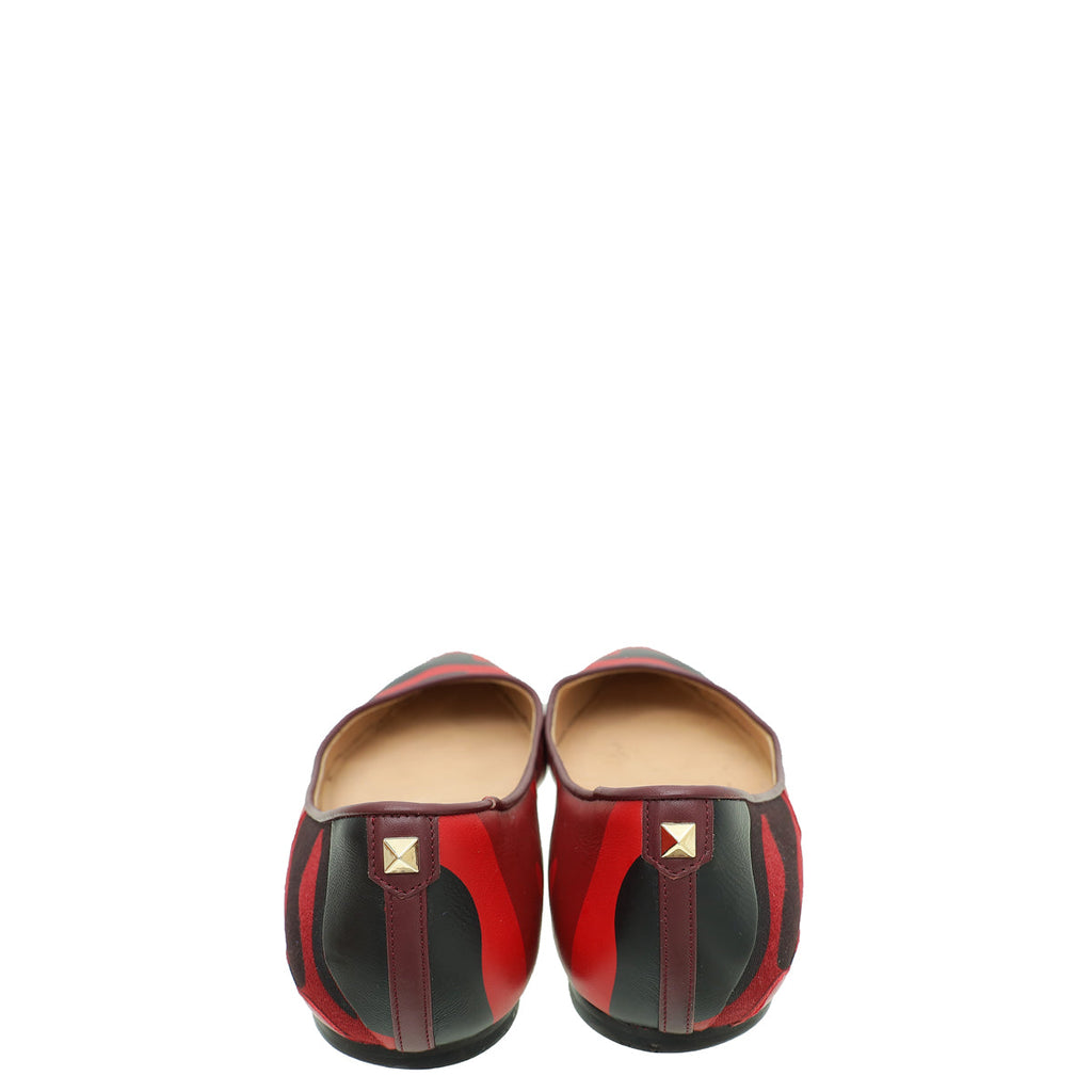 Valentino Bicolor Camouflage Ballet Flats 40