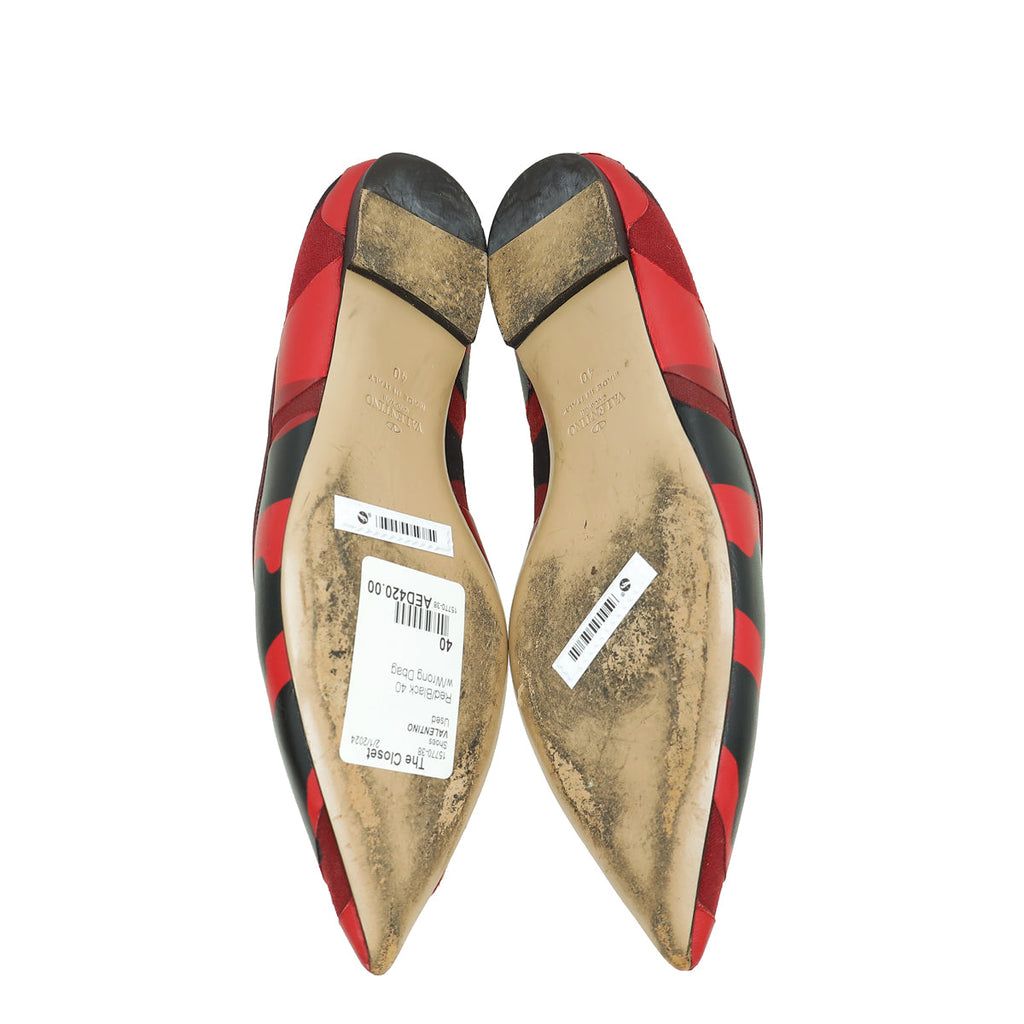 Valentino Bicolor Camouflage Ballet Flats 40