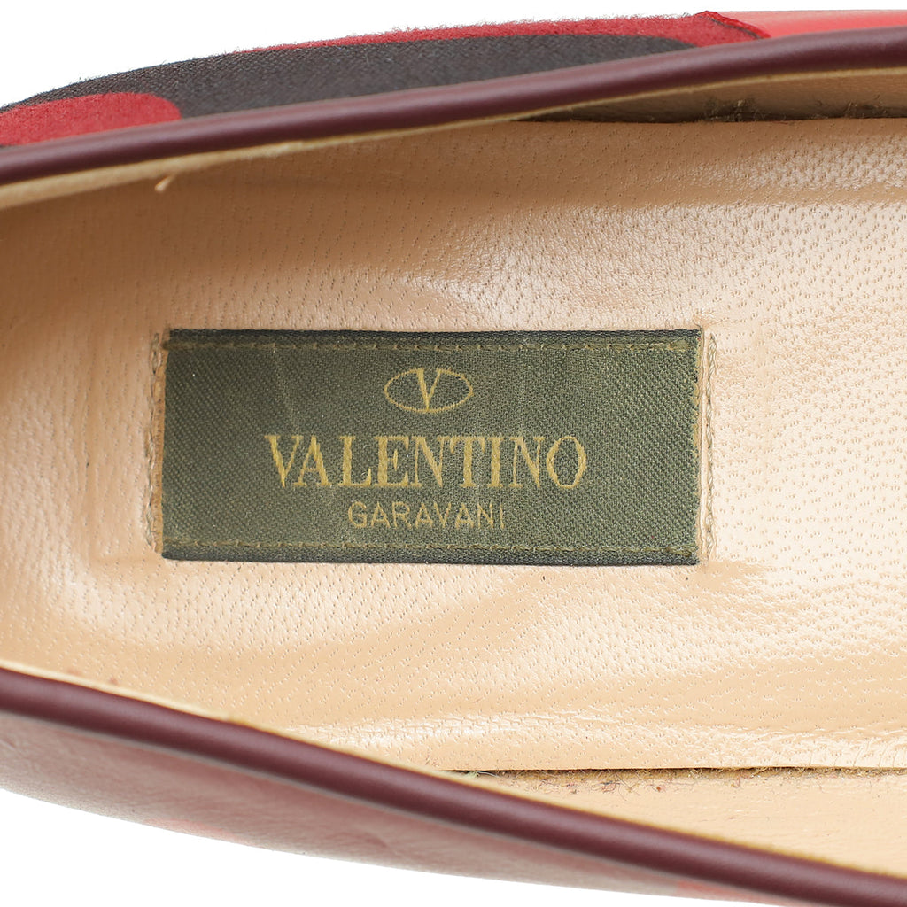 Valentino Bicolor Camouflage Ballet Flats 40