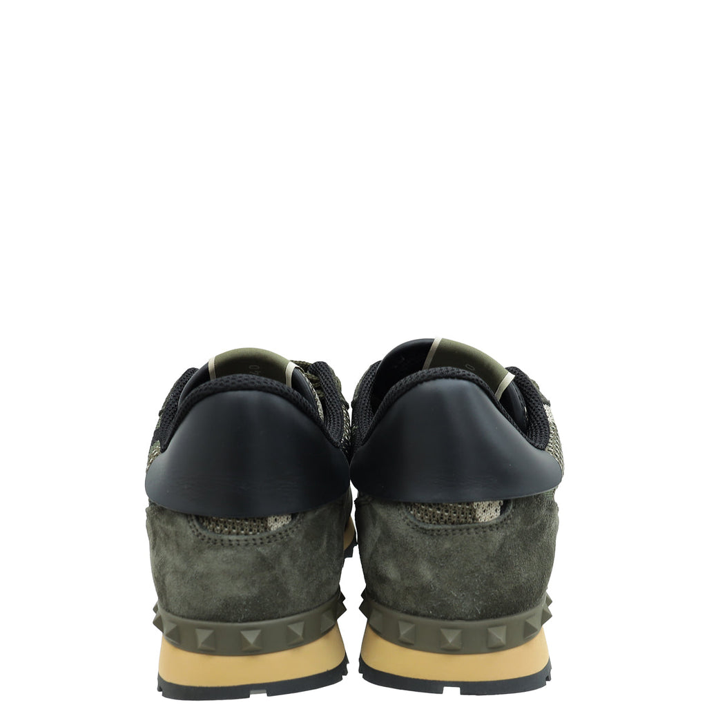 Valentino Bicolor Camouflage Rockrunner Sneaker 40
