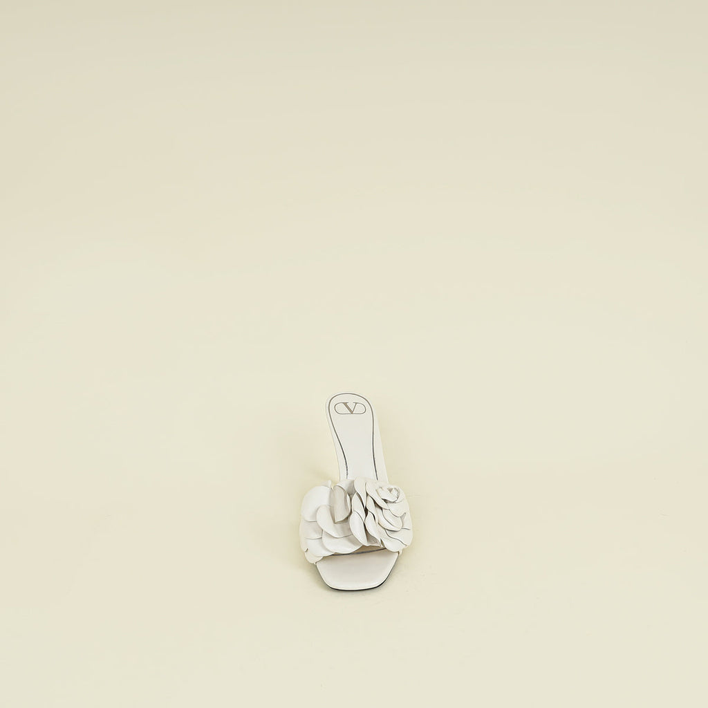 Valentino White Cream Atelier 03 Mules 40